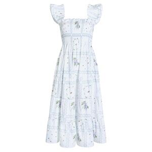 NWT hill house Ellie Nap Dress - White Floral Patchwork